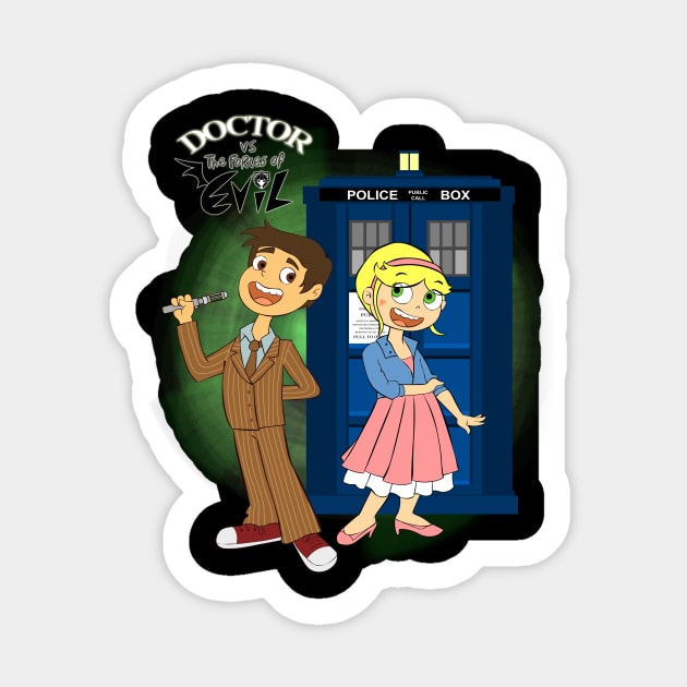 Doctor Vs the Forces of Evil Sticker by scoffin